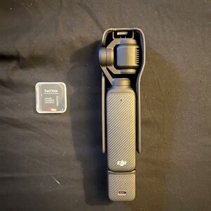 DJI Black Handheld Gimbal with SanDisk Card